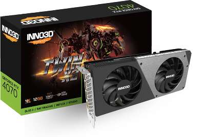 Видеокарта Inno3D NVIDIA nVidia GeForce RTX 4070 TWIN X2 12Gb DDR6X PCI-E HDMI, 3DP