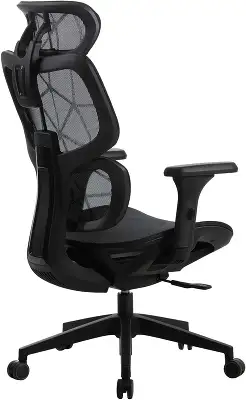 Кресло Cactus CS-MC555-BK черный сетка с подголов. крестов. пластик пластик черный