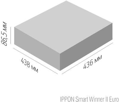 Источник бесперебойного питания Ippon Smart Winner II 1500 Euro 1350Вт 1500ВА черный