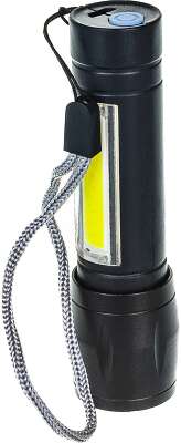 Фонарь КОСМОС KocAc1011Lith 3вт ХРЕ, 1Вт СОВ, лит. аккум. 600mAh, Micro USB шнур