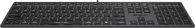 Клавиатура A4Tech Fstyler FX60 серый USB slim LED (FX60 GREY / WHITE)