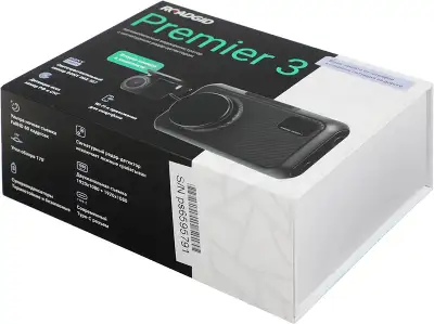 Видеорегистратор с радар-детектором Roadgid Premier 3 2CH GPS черный