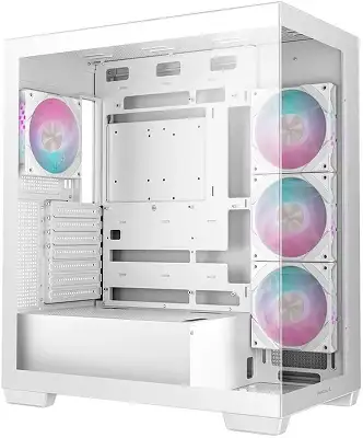 Корпус Deepcool CG580 4F WH белый без БП ATX 6x120mm 3x140mm 2xUSB3.0 audio bott PSU