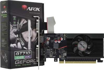 Видеокарта AFOX NVIDIA nVidia GeForce GT710 LP 1Gb DDR3 PCI-E VGA, DVI, HDMI