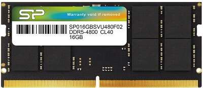 Модуль памяти DDR5 SODIMM 16Gb DDR4800 Silicon Power (SP016GBSVU480F02)